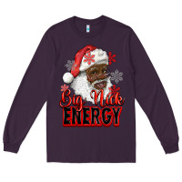 Plum big nick energy afro santa Long Sleeve Tee - RanaPortraitStore