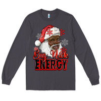 Smoke big nick energy afro santa Long Sleeve Tee - RanaPortraitStore
