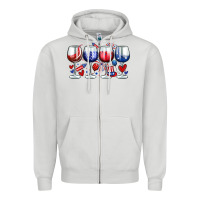 Dove Grey American wine glasses Zipper Hoodie - Zillion Design Studio