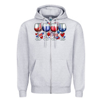 Heather Grey American wine glasses Zipper Hoodie - Zillion Design Studio