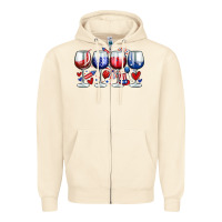 Sandshell American wine glasses Zipper Hoodie - Zillion Design Studio