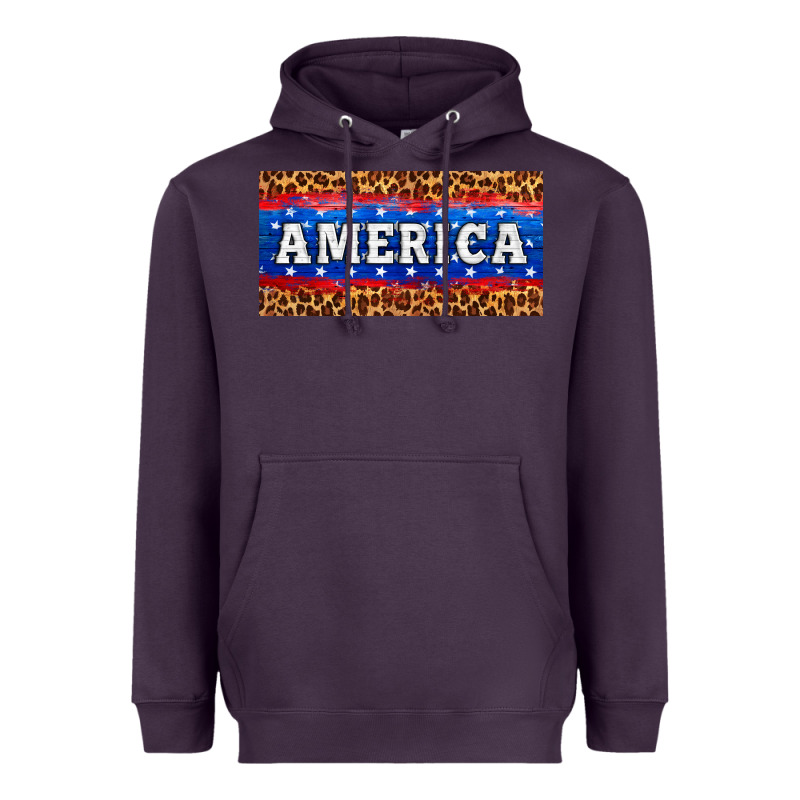 America License Plate Heavyweight Hoodie by HRA Design Shop | Teevron