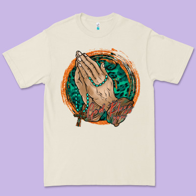 God Bless You Premium Tee Designed By Racoondesign