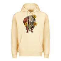 Pina Colada hereford bull rope and sunflowers Premium Hoodie - LillyAllenDesigns