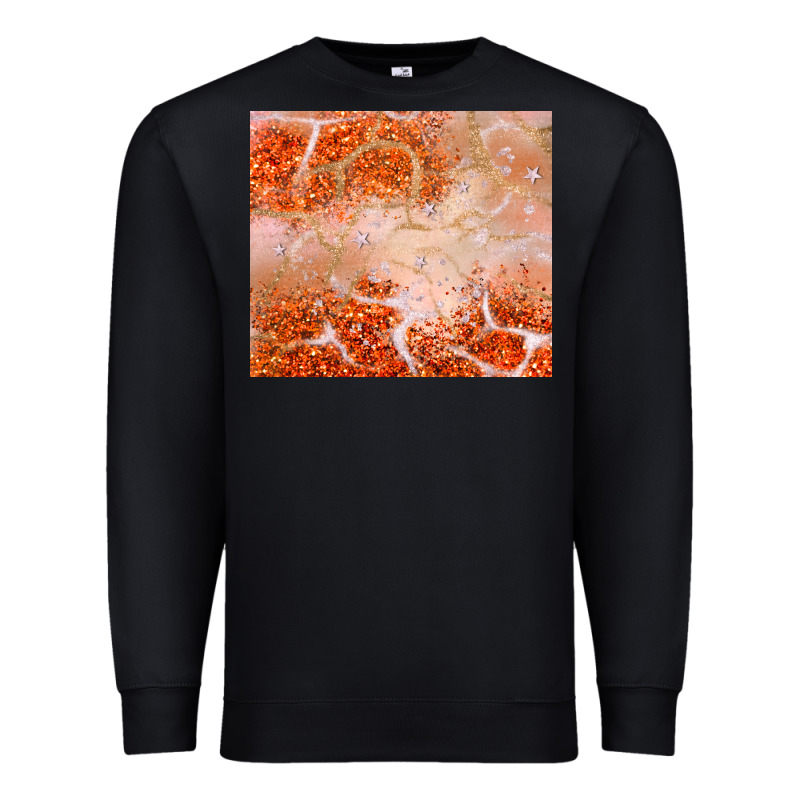 Orange Glitter Premium Sweatshirt by JahusDesignShop | Teevron