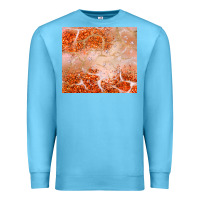 Ocean Blue orange glitter Premium Sweatshirt - JahusDesignShop