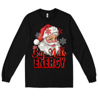 Black big nick energy santa claus Long Sleeve Tee - RanaPortraitStore