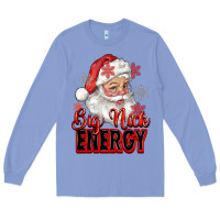 Colony Blue big nick energy santa claus Long Sleeve Tee - RanaPortraitStore