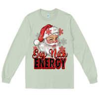 Matcha big nick energy santa claus Long Sleeve Tee - RanaPortraitStore