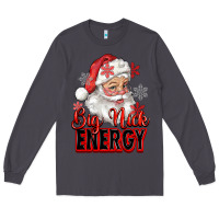 Smoke big nick energy santa claus Long Sleeve Tee - RanaPortraitStore