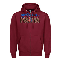 Burgundy American mama Zipper Hoodie - Zillion Design Studio