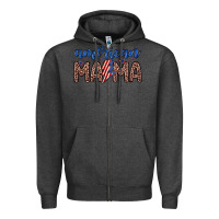 Charcoal Heather American mama Zipper Hoodie - Zillion Design Studio