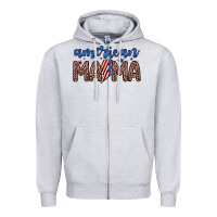 Heather Grey American mama Zipper Hoodie - Zillion Design Studio