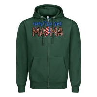Sports Green American mama Zipper Hoodie - Zillion Design Studio