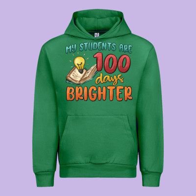 My Students 100 Days Brighter Urban Hoodie Designed By Maliassmallbusiness