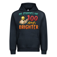 Navy my students 100 days brighter Urban Hoodie - MaliasSmallBusiness