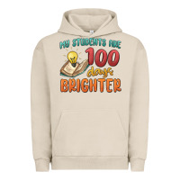 Pigment French Oak my students 100 days brighter Urban Hoodie - MaliasSmallBusiness