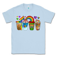 Dusty Blue lgbtq coffee drinks Classic Tee - texasbilliewilder