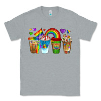 Heather Grey lgbtq coffee drinks Classic Tee - texasbilliewilder