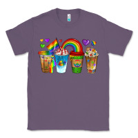 Lavender lgbtq coffee drinks Classic Tee - texasbilliewilder