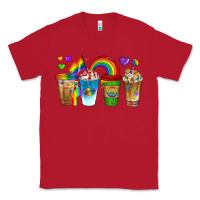 Red lgbtq coffee drinks Classic Tee - texasbilliewilder