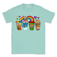 Seafoam lgbtq coffee drinks Classic Tee - texasbilliewilder