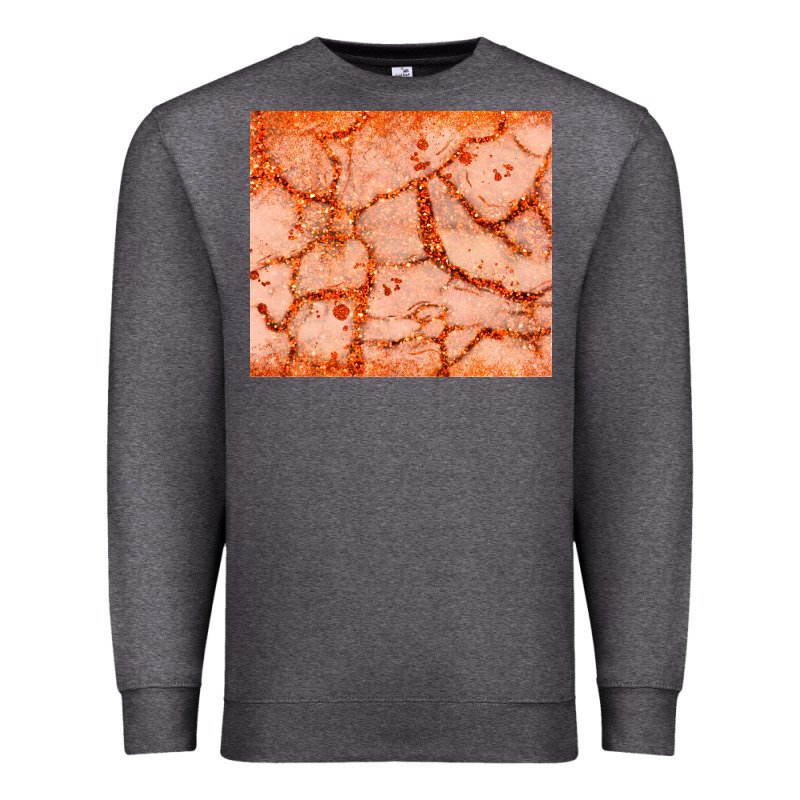 Orange Glitter Premium Sweatshirt by JahusDesignShop | Teevron