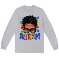 Moon Dust autism afro man Long Sleeve Tee - texasbilliewilder