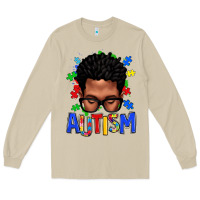 Mushroom autism afro man Long Sleeve Tee - texasbilliewilder