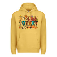Antique Gold Talk turkey to me Premium Hoodie - NancyCooperArtShop