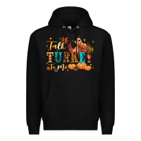 Black Talk turkey to me Premium Hoodie - NancyCooperArtShop