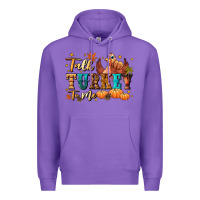 Purple Talk turkey to me Premium Hoodie - NancyCooperArtShop