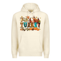 Sandshell Talk turkey to me Premium Hoodie - NancyCooperArtShop