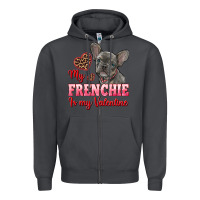 Smoke my frenchie is my valentine Zipper Hoodie - RanaPortraitStore