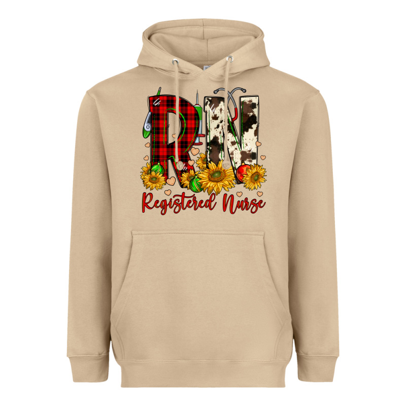 Christmas Rn Registered Nurse Heavyweight Hoodie by FaDigitalArtStudio | Teevron