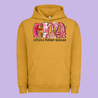 Cna Certified Valentine Nursing Assistant Valentin Urban Hoodie Designed By Maliassmallbusiness