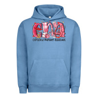 Pigment Pebble Blue cna certified valentine nursing assistant valentin Urban Hoodie - MaliasSmallBusiness