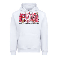 White cna certified valentine nursing assistant valentin Urban Hoodie - MaliasSmallBusiness