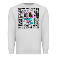 Dove Grey hair stylist elementary Premium Sweatshirt - AdoDesignShop