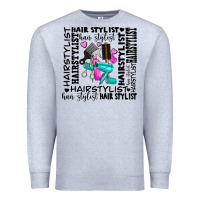 Heather Grey hair stylist elementary Premium Sweatshirt - AdoDesignShop