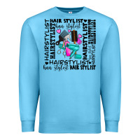 Ocean Blue hair stylist elementary Premium Sweatshirt - AdoDesignShop