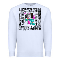 White hair stylist elementary Premium Sweatshirt - AdoDesignShop