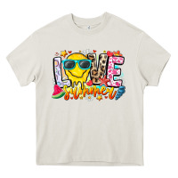 Cream Love Summer Heavy Core Tee - CowhideDigitalArt