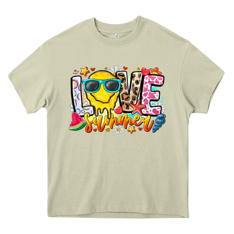Love Summer Heavy Core Tee by CowhideDigitalArt | Teevron