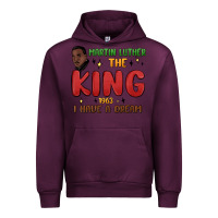 Mauve Wine martin luther the king 1963 i have a dream Urban Hoodie - MaliasSmallBusiness