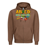 Chestnut abcd back to school Zipper Hoodie - texasbilliewilder