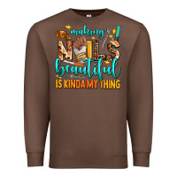 Chestnut making nails beautiful is kinda my thing Premium Sweatshirt - AdoDesignShop