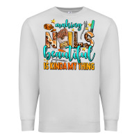 Dove Grey making nails beautiful is kinda my thing Premium Sweatshirt - AdoDesignShop