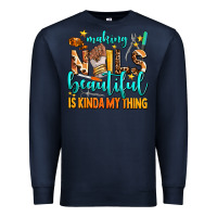 Navy making nails beautiful is kinda my thing Premium Sweatshirt - AdoDesignShop