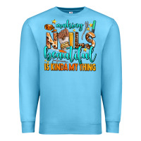 Ocean Blue making nails beautiful is kinda my thing Premium Sweatshirt - AdoDesignShop